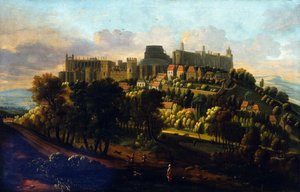ウィンザー城、1670年頃（キャンバスに油彩） 作： Robert Streater or Streeter