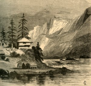 「ミドル ブロック ハウス、カスケード」、1872 年。 作： Robert Swain Gifford