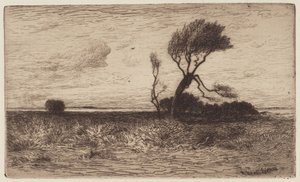 海岸近く【小皿】 作： Robert Swain Gifford