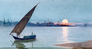 「東湖、エジプト」、1892 作： Robert Talbot Kelly