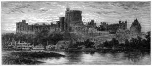 1880年、ブロカスからの日の出のウィンザー。 作： Robert Taylor Pritchett