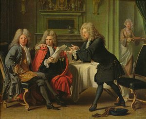 オートゥイユの家にいるダフレスニーとクレビヨンの会社の王の医者、ボーディン 作： Robert Tournieres