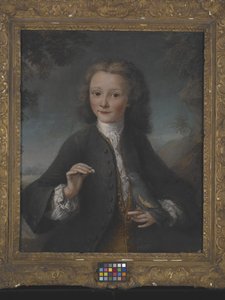 13歳のヴォルテール（キャンバスに油彩） 作： Robert Tournieres