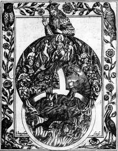 エリアスアシュモレ作「Theatrum Chemicum Britannicum」（1652年）の教会の階層