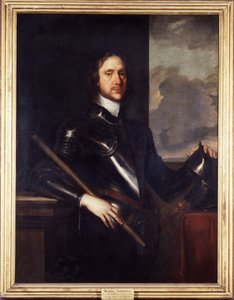 オリバー・クロムウェル、c.1646-49（キャンバスに油彩） 作： Robert Walker