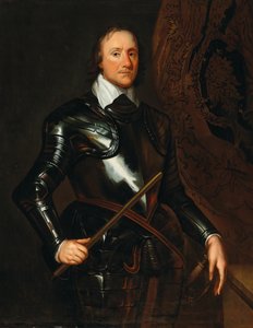 オリバー・クロムウェルの肖像 1599-1698 . 作： Robert Walker