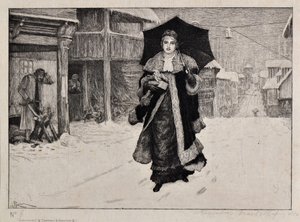 クリスマスの朝 作： Robert Walker Macbeth
