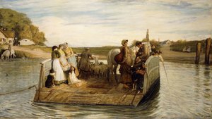 フェリー、1881 作： Robert Walker Macbeth
