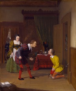ウィンザーの陽気な妻たち: カイウス博士、シンプルでデイム クィックリー、1830 年。