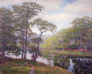 ロードアイランド州ピーシェデール（油彩・キャンバス） 作： Robert Ward van Boskerck