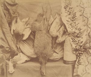 静物と刺繍、1856年。 作： Robert Wilfred Skeffington Lutwidge