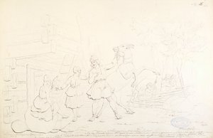 LemminkäinenとHiiden Hirvi ; "Kalewala, Finsk National-dikt, framställd i teckningar af R.W.Ekman "シリーズの原画。