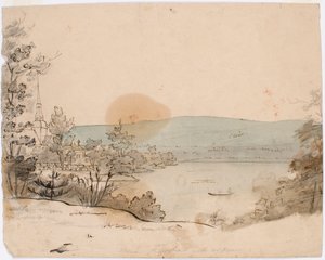 モラ教会と川 作： Robert Wilhelm Ekman