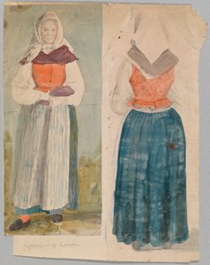 民族衣装を着た女性 作： Robert Wilhelm Ekman