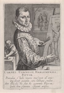CornelisCorneliszの肖像画。ハールレムから 作： Robert Willemsz de Baudous