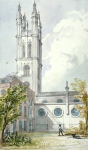 セント マイケル教会、コーンヒル、ロンドン市、1837 年 作： Robert William Billings