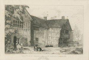 ディムスデールオールドホール：エッチング、ND [？c 1870] 作： Robert William Buss