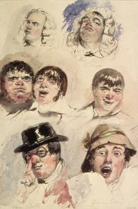 7つの頭の研究シート 作： Robert William Buss