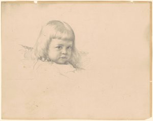 「エスター・ハイディンの肖像」のための習作 作： Robert William Vonnoh