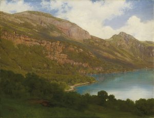 1857年、ルツェルン湖を見下ろすリギからの眺め 作： Robert Zund