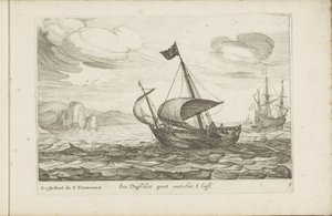 ドッグブーツのドッガー Een Dogh-boot groot about 8 Last / Dogh-Boot de 8 Tonneaux (オブジェクトのタイトル) 多様な船は、主に地域の内水域で使用されるさまざまなオランダ船のアイコン / さまざまなオランダ船のアイコン 作： Robert de Baudous (possibly)