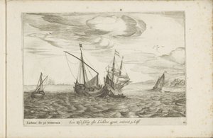 リヒターのワイズチップ Een Wyt-schip ofte Lichter groot about 30 Last / Lichter de 30 Tonneaux (オブジェクトのタイトル) 多様な船は se sert dans les Provinces Unies にはありません 作： Robert de Baudous (possibly)