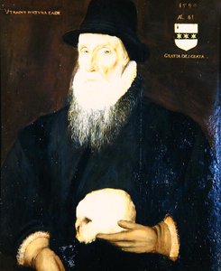 エドワード・グリムストン卿（1529-1610）の老人姿（油彩・キャンバス） 作： Robert the Elder Peake