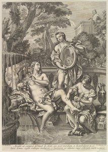 デビッドとバテシバ、1680-1743。 作： Robert van Audenaerde