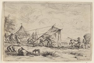 テントを張る いろいろな陣営（連載タイトル） 作： Robert van den Hoecke
