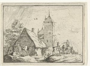 タワーのライダー 野営地のある風景（連載タイトル） 作： Robert van den Hoecke