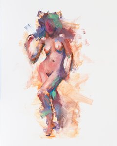 アノニマス、2023年（油彩、パネル） 作： Roberta Murray