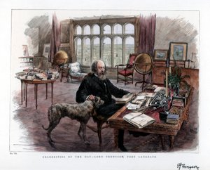 アルフレッド・ロード・テニスン 1809-1892 年、桂冠詩人、1884 年。 作： Roberts