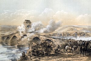 ボスウェル橋の戦い、1679 19世紀。 作： Robertson