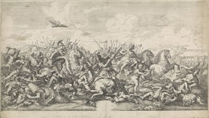 アレキサンダー大王とダリウス三世の戦い 作： Robertus de Mol