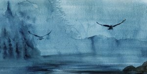 青い霧の中の鳥たち 作： 