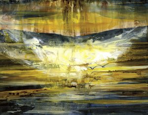 ゴールデンマウンテンの夕日 作： RodMacIver