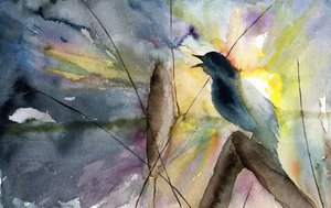 歌う鳥の日の出 作： RodMacIver