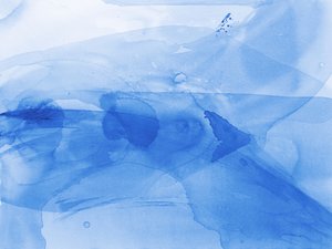 静謐な青の抽象画