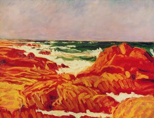シースケープ、ブルターニュ 作： Roderic O Conor