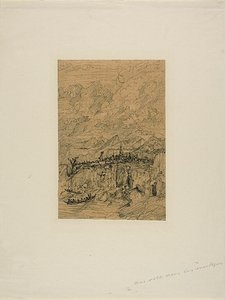 山の中の街 作： Rodolphe Bresdin