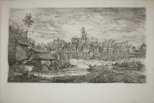 石橋のある街 作： Rodolphe Bresdin