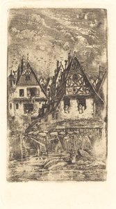 村の入り口 作： Rodolphe Bresdin