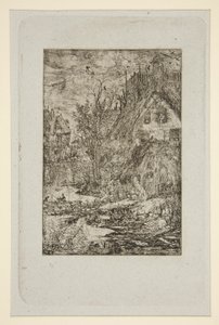 Entree de Village (茅葺きコテージ) 作： Rodolphe Bresdin