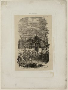 Revue Fantaisisteより、Farm Cottage 作： Rodolphe Bresdin