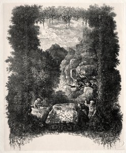 1868年、ティエリーファレタン作の寓話と童話の最初の作品。 作： Rodolphe Bresdin