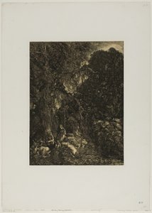 鹿のいる聖家族 作： Rodolphe Bresdin