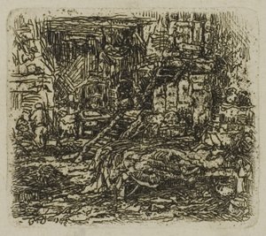 農家のインテリア 作： Rodolphe Bresdin
