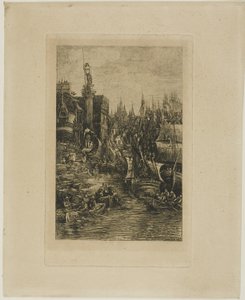私の夢 作： Rodolphe Bresdin