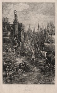 私の夢 作： Rodolphe Bresdin
