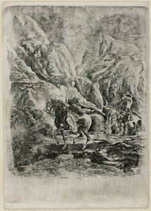 山の中のオリエンタル ライダー 作： Rodolphe Bresdin